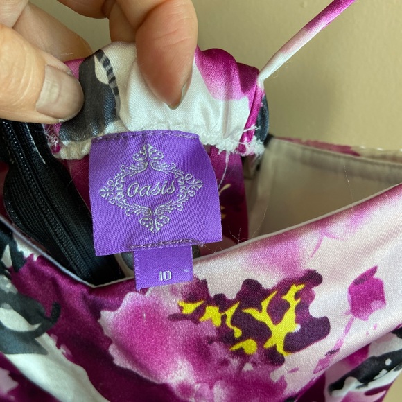 Floral party dress, size 10 - Picture 6 of 6